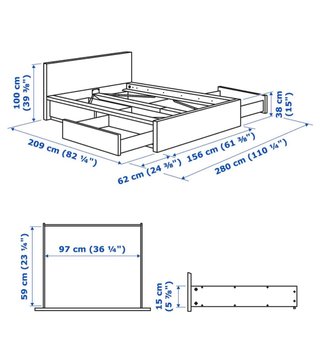 Cama Malm IKEA Blanca