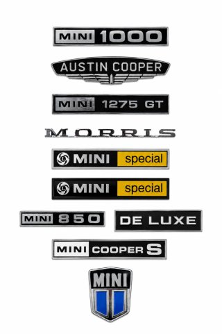 Insignias Mini Clásico (Austin, Morris, Cooper)