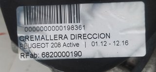 CREMALLERA DIRECCION PEUGEOT 208 Active