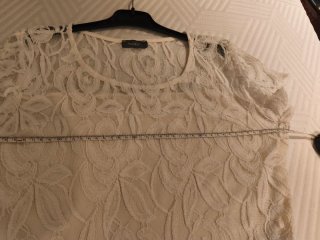 Vestido Vero Moda encaje blanco