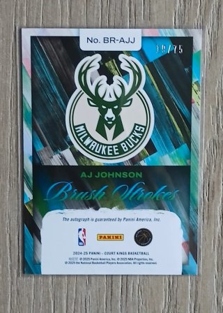 Cromo AJ Johnson RC Firma /75 Milwaukee Bucks