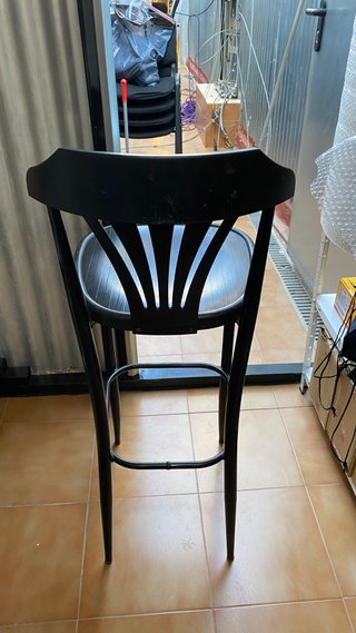 Taburete Alto Negro