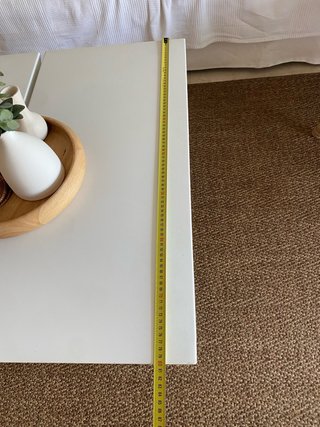 Mesa de centro blanca de ALUMINIO LACADO
