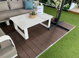 Mesa de centro blanca de ALUMINIO LACADO