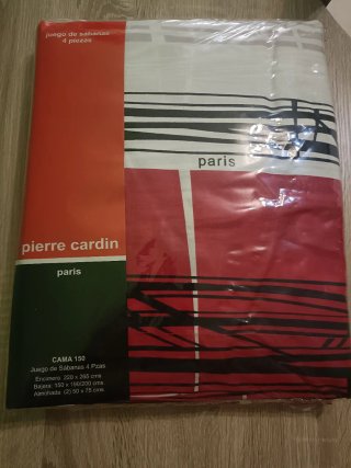 Juego Sábanas Pierre Cardin 4 Piezas Cama 150