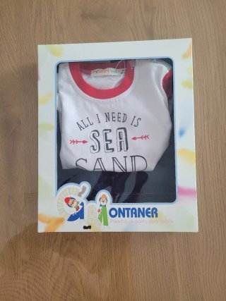 Conjunto infantil camiseta y shorts muy cómodo.