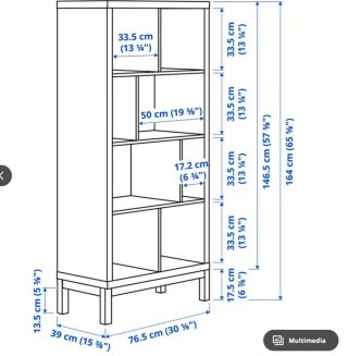 Estantería Kallax Roja Ikea