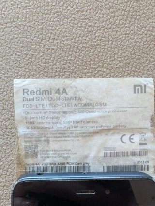 Xiaomi redmi 4A +cargador
