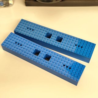 Lego basi per treni blu 28x6