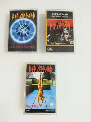 3 Def Leppard Cintas Cassettes ELIGE