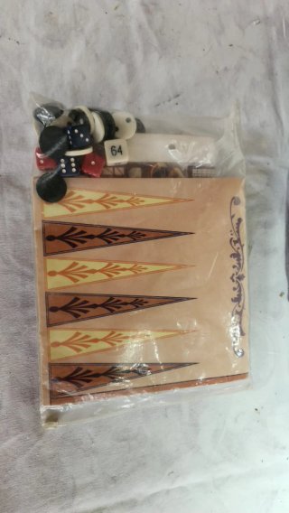 Backgammon Antiguo Maletín + Backgammon de Viaje