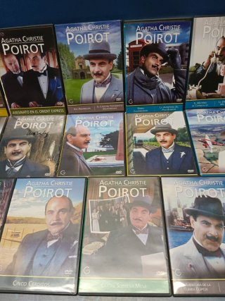 Lote 25 DVDs Agatha Christie Poirot