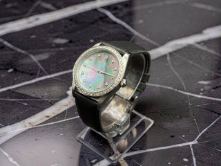 Reloj Rolex Air-King Bisel Diamantes Nácar