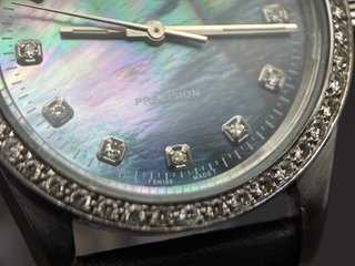 Reloj Rolex Air-King Bisel Diamantes Nácar