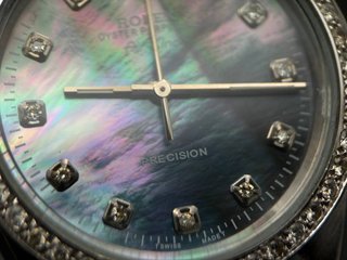 Reloj Rolex Air-King Bisel Diamantes Nácar