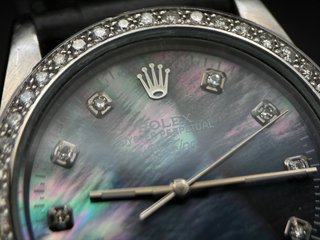 Reloj Rolex Air-King Bisel Diamantes Nácar