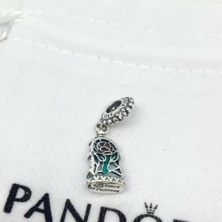 CHARM PANDORA ROSA ENCANTADA BELLA Y BESTIA DISNEY
