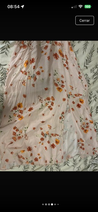 Vestido floral rosa estilo fairycore