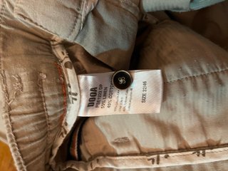 Pantaloni uomo lino e cotone beige