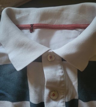 Polo Carolina Herrera Cuadros Talla XL