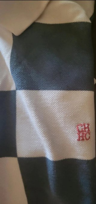 Polo Carolina Herrera Cuadros Talla XL