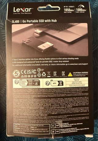 Lexar SSD Externo 2TB Profesional Go + Hub