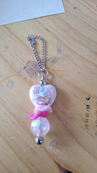 Colgante corazón My Melody con cadena