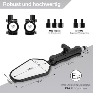 Espejo universal moto homologado NUEVO