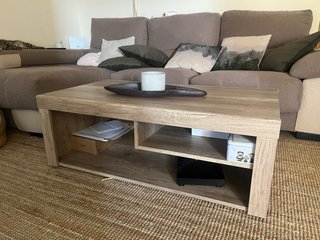 Mesa de centro de madera contrachapado