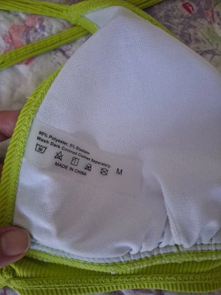 Parte de arriba bikini verde