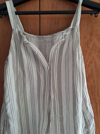 Mono corto de Mango con tirantes y estampado rayas