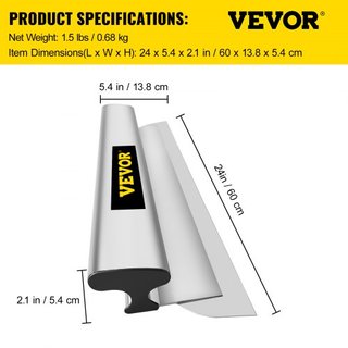 Cuchilla de Alisado de Yeso, Cuchillo de Aplanado de 24 pulgadas, Herramienta de Acabado de Cuchillo de Acero Inoxidable, Tapas de Impacto Alto para Sheetrock, Drywall, Gyprock, Tablero de Yeso