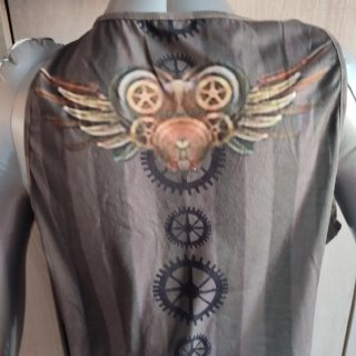 Camiseta Estampada Dragón Steampunk Talla L