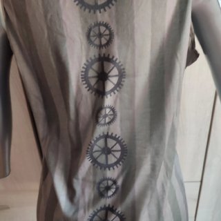 Camiseta Estampada Dragón Steampunk Talla L