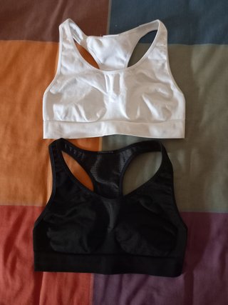 Lote 4 Sujetadores Deportivos Negro y Blanco