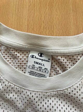 Camiseta Champion Deportiva Blanca Talla XS