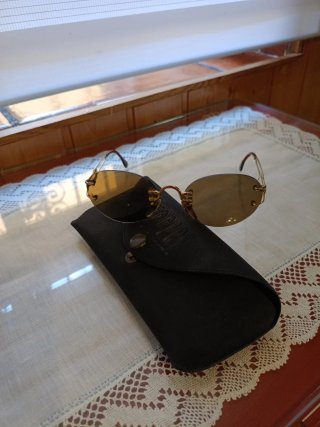 Gafas de sol Vogart vintage doradas y marrones