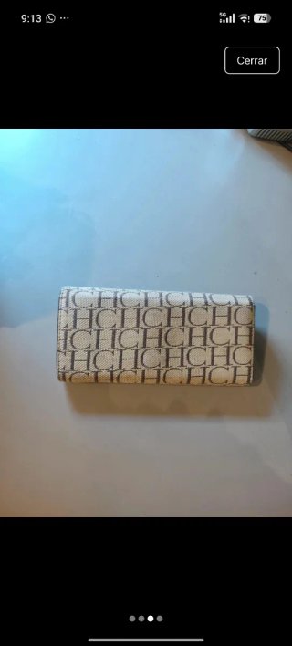 Cartera Carolina Herrera Beige