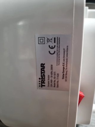 Calefactor Tristar Pared