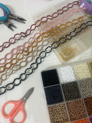 Collar de cuentas artesanales