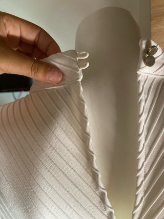 Vestido blanco evasé verano