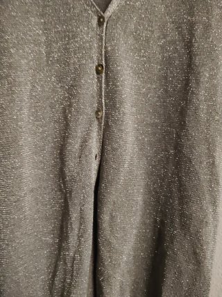 Stradivarius cárdigan hilo metalizado XL