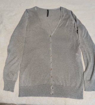 Stradivarius cárdigan hilo metalizado XL