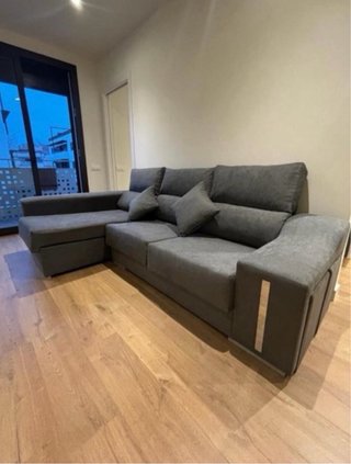 Divano Chaise Longue Grigio, NUOVO, Barcelona