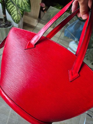 Bolso Louis Vuitton Saint Jacques Epi Rojo