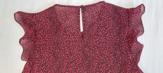 Blusa Easy Wear roja y negra Talla M