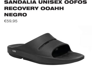 Ciabatte relax OOFOS nere da donna