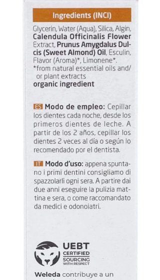 Dentífrico Weleda Gel para Niños