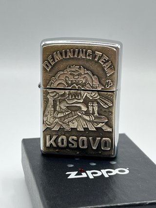 Zippo Demining Team Kosovo 2000 Original USA
