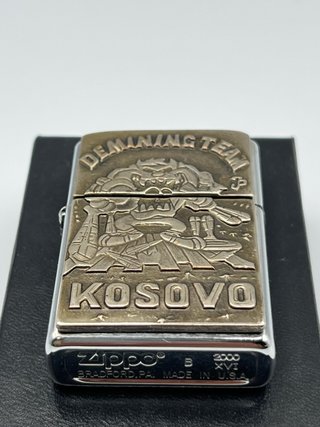 Zippo Demining Team Kosovo 2000 Original USA